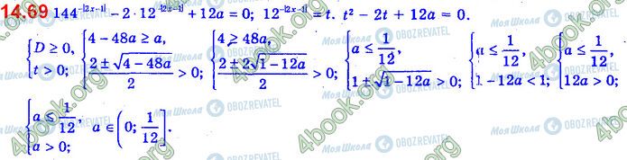 ГДЗ Алгебра 11 клас сторінка 14.69